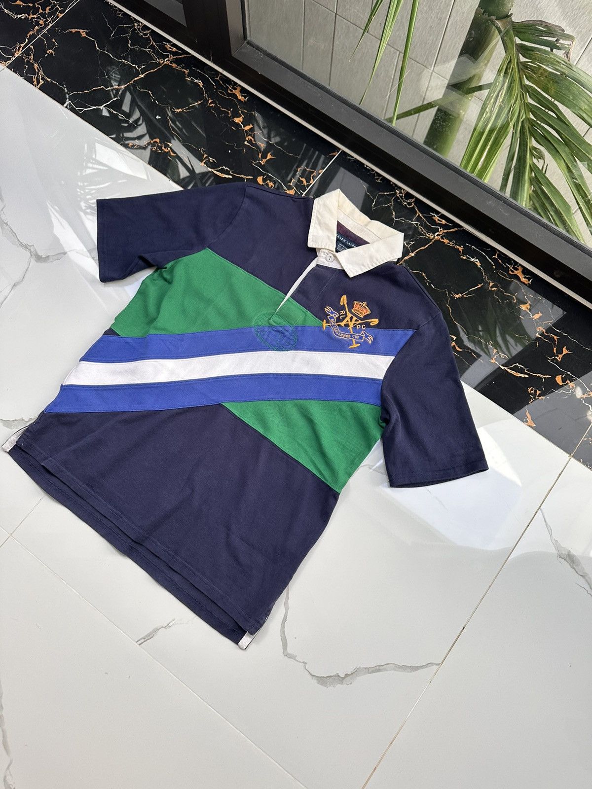 Polo Ralph Lauren × Vintage POLO RALPH LAUREN VINTAGE BIG LOGO POLO T-SHIRT Size US L / EU 52-54 / 3 - 3 Thumbnail