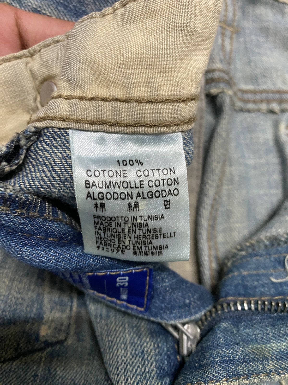 If Six Was Nine 💥Sick💥Vintage 90s Style Gas Mudwash Faded Distress Jean Size US 32 / EU 48 - 15 Thumbnail