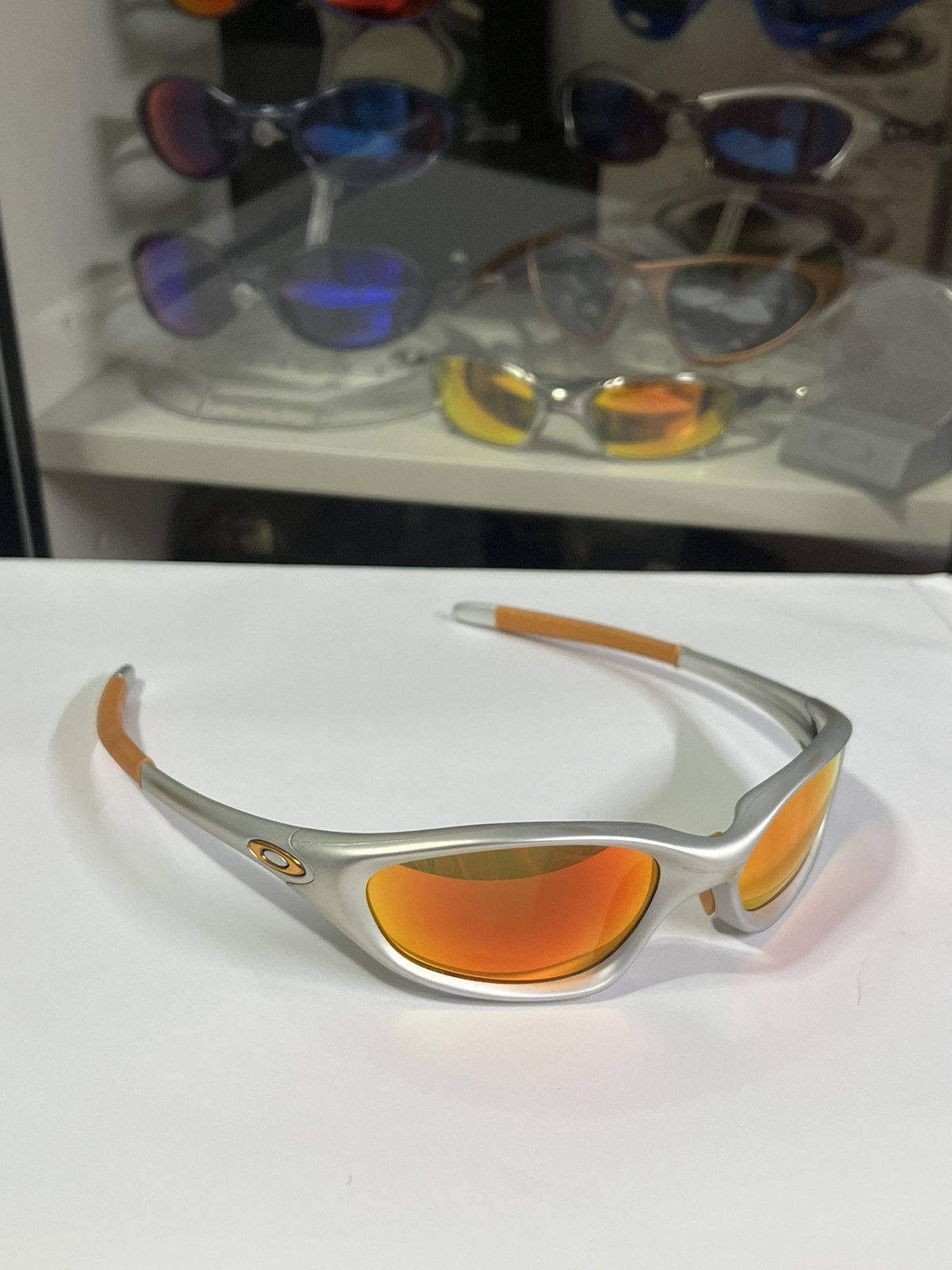 image of Oakley Xx Twenty Sunglasses in Silver, Men's