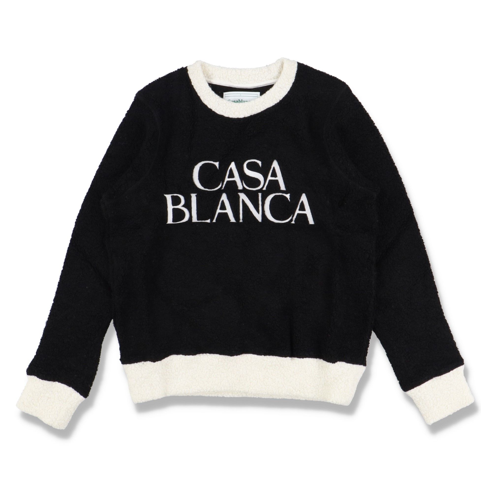 Casablanca Black and White Fleece Logo Sweatshirt Size US XS / EU 42 / 0 - 1 Thumbnail