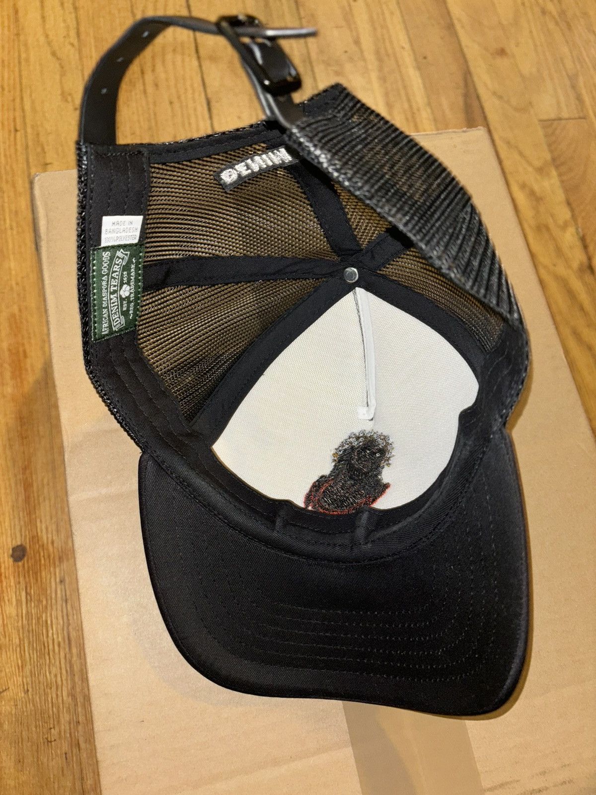【希少】 DENIM TEARS Black Jesus Cap ブラック Denim Tears Black Jesus Trucker New without tags | Depop