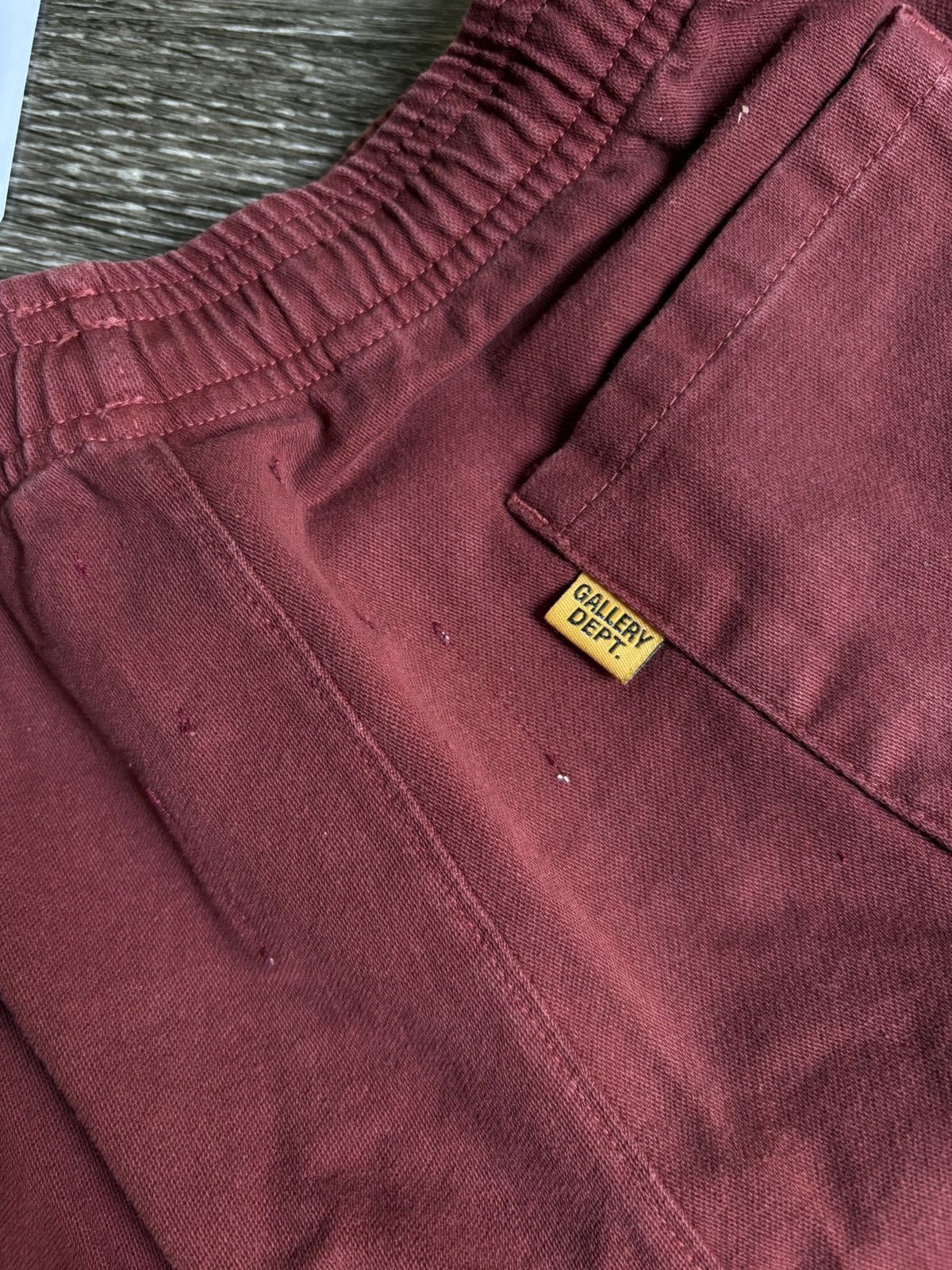 Gallery Dept. Gallery Dept. Maroon Zuma Shorts Size US 33 - 6 Thumbnail