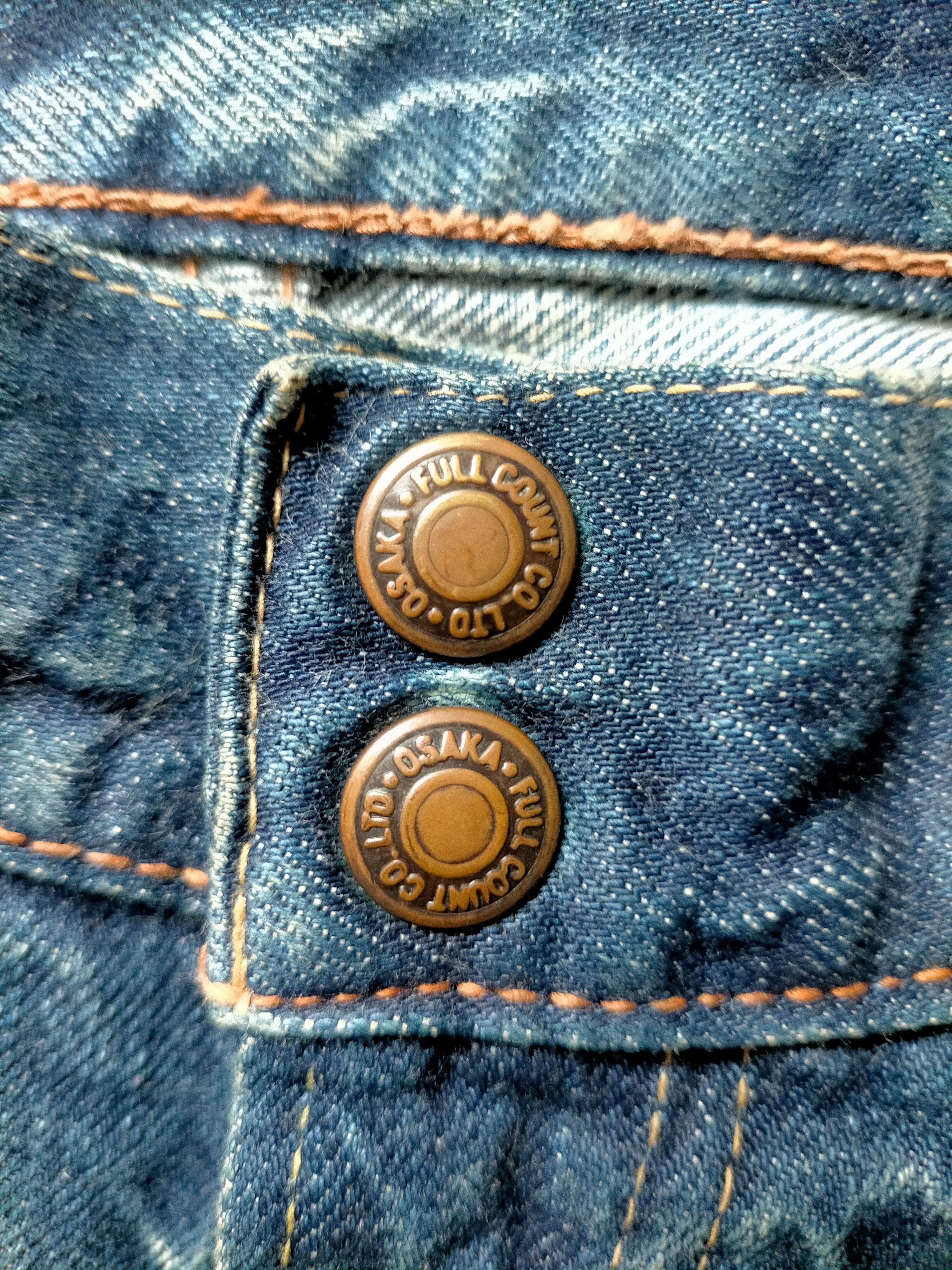Full Count & Co. Vintage 90s Full Count & Co Selvedge Bush Pants Denim Japan Size US 34 / EU 50 - 20 Thumbnail