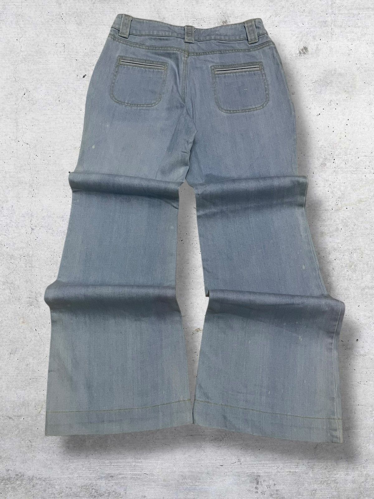 Japanese Brand VINTAGE SMORK JAPAN DESIGNER 90S BUSHPANT FLARED CUT DENIM Size US 26 / EU 42 - 9 Thumbnail