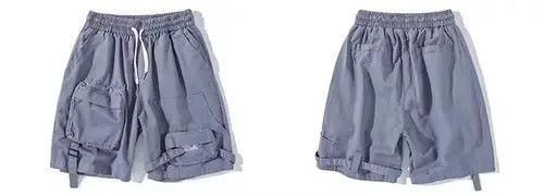 Japanese Brand × Jean 20SS Indigo Union Japan Grey Worker Shorts Size US 31 - 2 Thumbnail