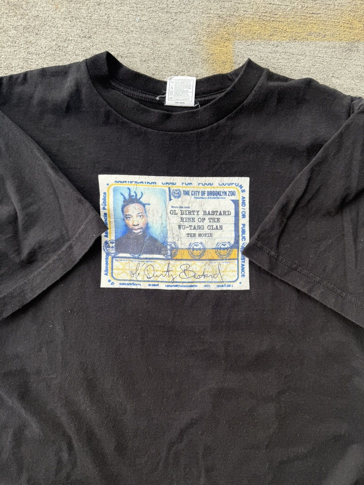 Rap Tees Vintage Ol Dirty Bastard Brooklyn Zoo Food Stamps Tee Wu Size US L / EU 52-54 / 3 - 2 Thumbnail