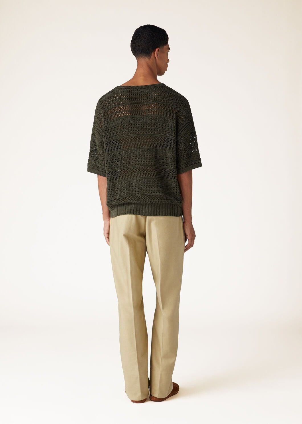 Loro Piana o1w1db10125 FAN9891 Shizen Crewneck Sweater in Dark Green Size US XL / EU 56 / 4 - 3 Thumbnail