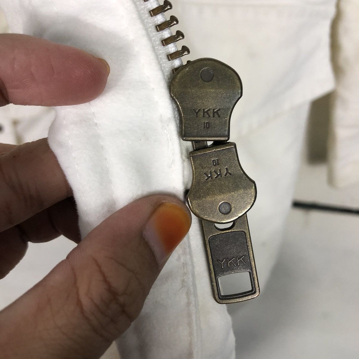 Japanese Brand 📌Vintage Biker Jacket Rich White Kenji Ito Comme Ca Size US L / EU 52-54 / 3 - 20 Thumbnail
