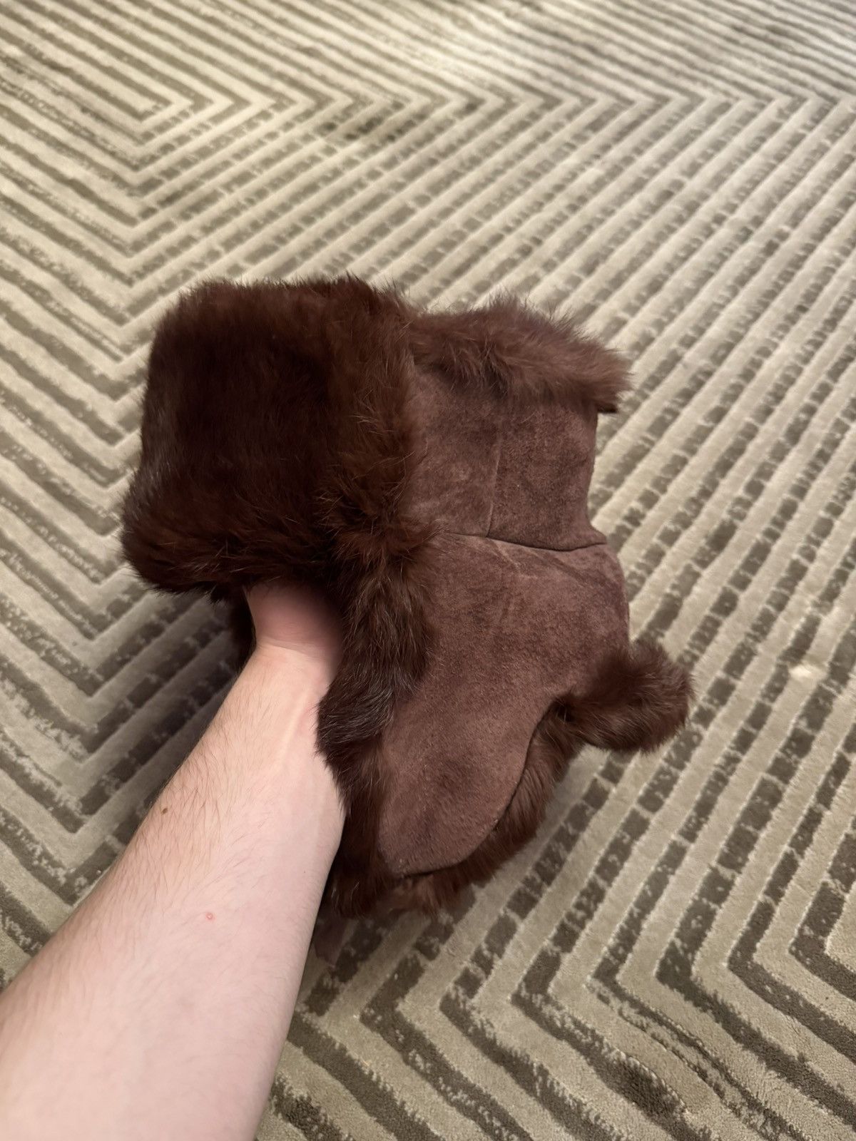 Vintage Vintage fur hat 80s Size ONE SIZE - 1 Thumbnail