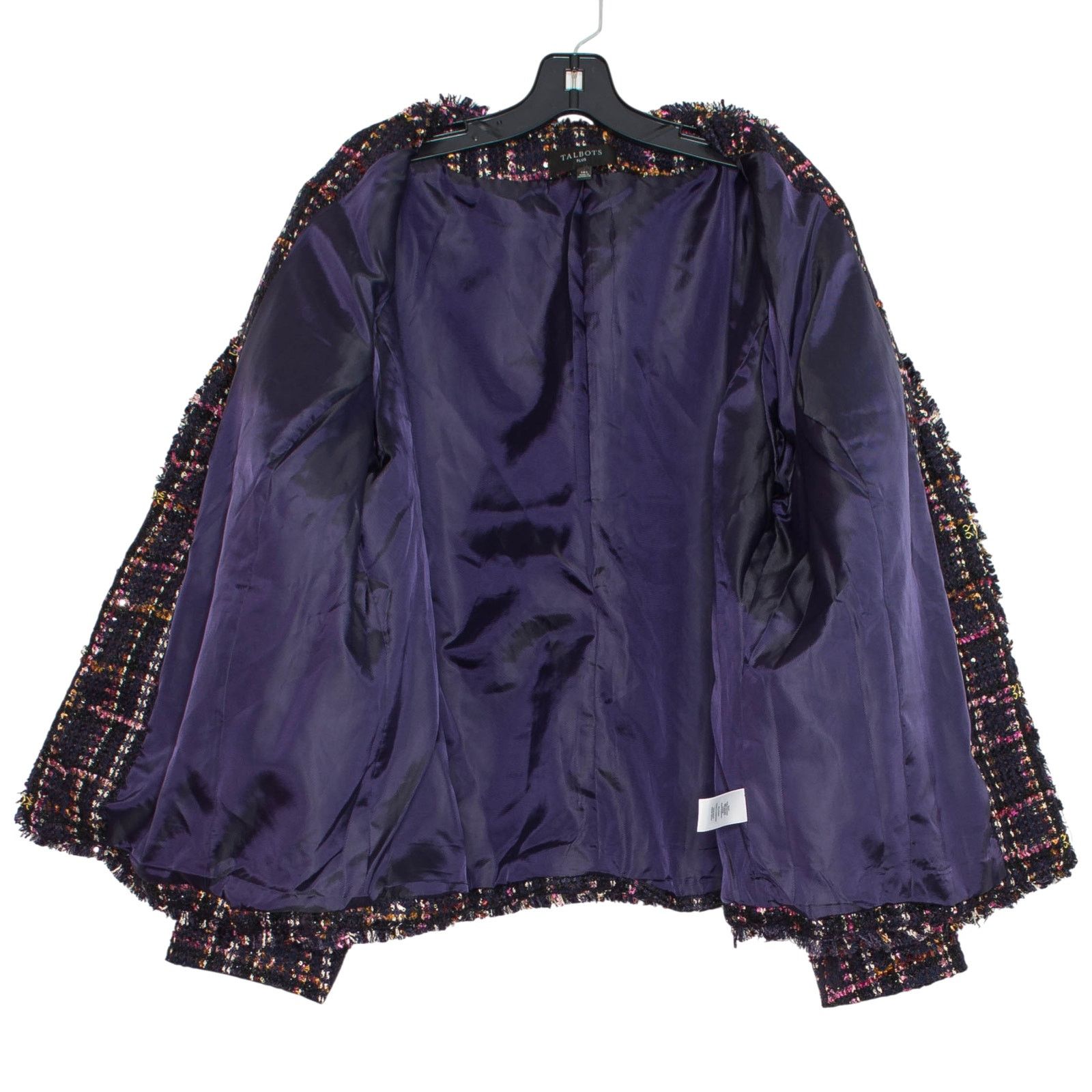 Talbots Talbots Tweed Blazer Navy Sequin Quiet Luxury Old Money 18W Size XXL / US 16-18 / IT 52-54 - 3 Thumbnail