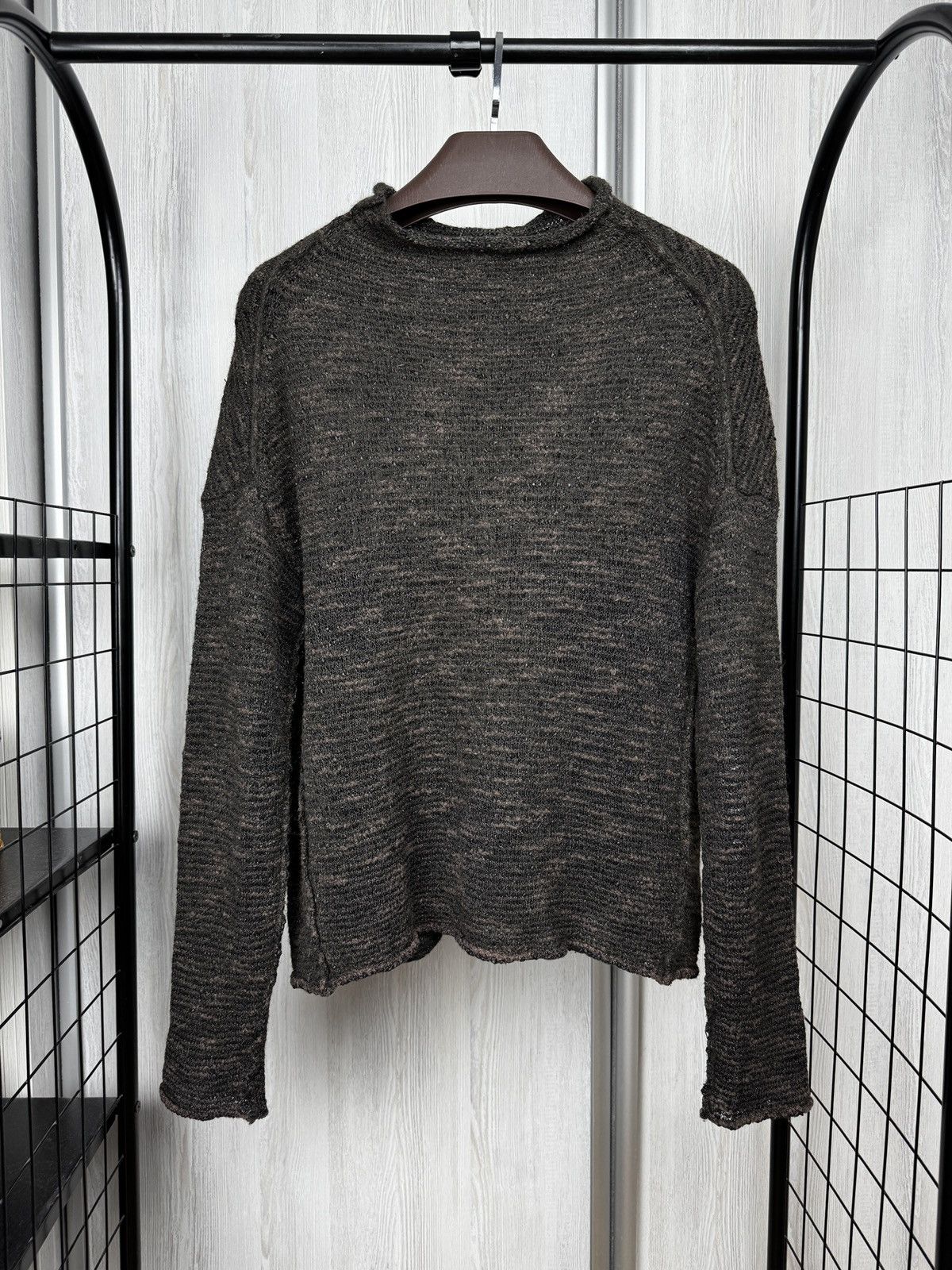 Transit Transit Par-such brown oversized avant garde knitted sweater Size M / US 6-8 / IT 42-44 - 1 Thumbnail