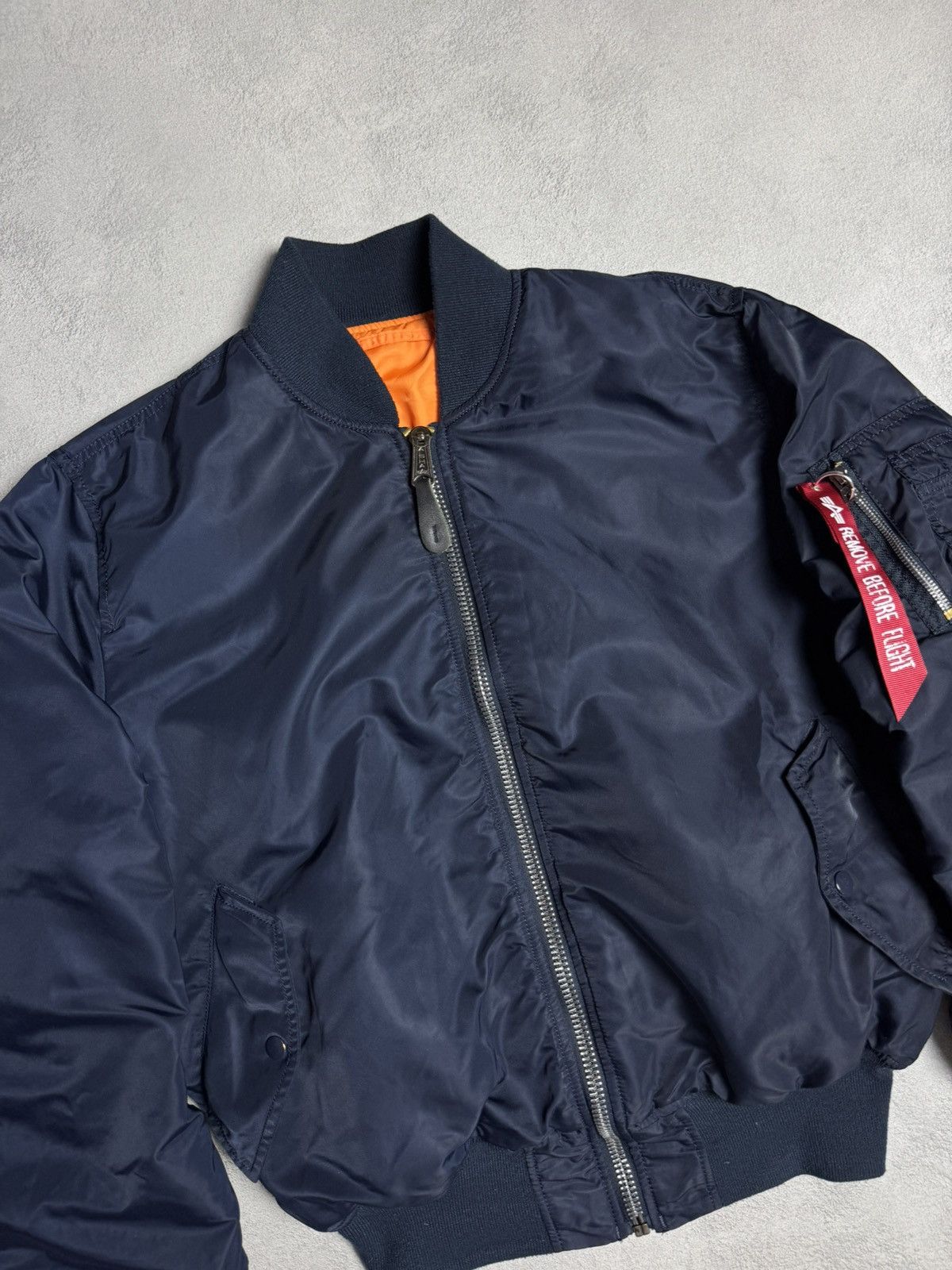 Alpha Industries Alpha Industries MA-1 Bomber Flight Jacket Vintage 1990s Size US L / EU 52-54 / 3 - 3 Thumbnail