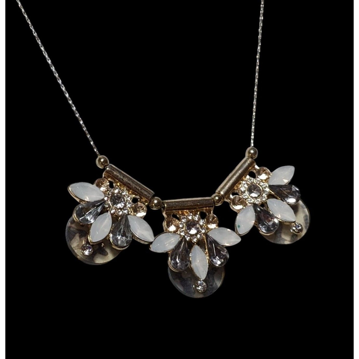 Other Y2K Glam Gemmed Floral Statement Necklace Size ONE SIZE - 3 Thumbnail