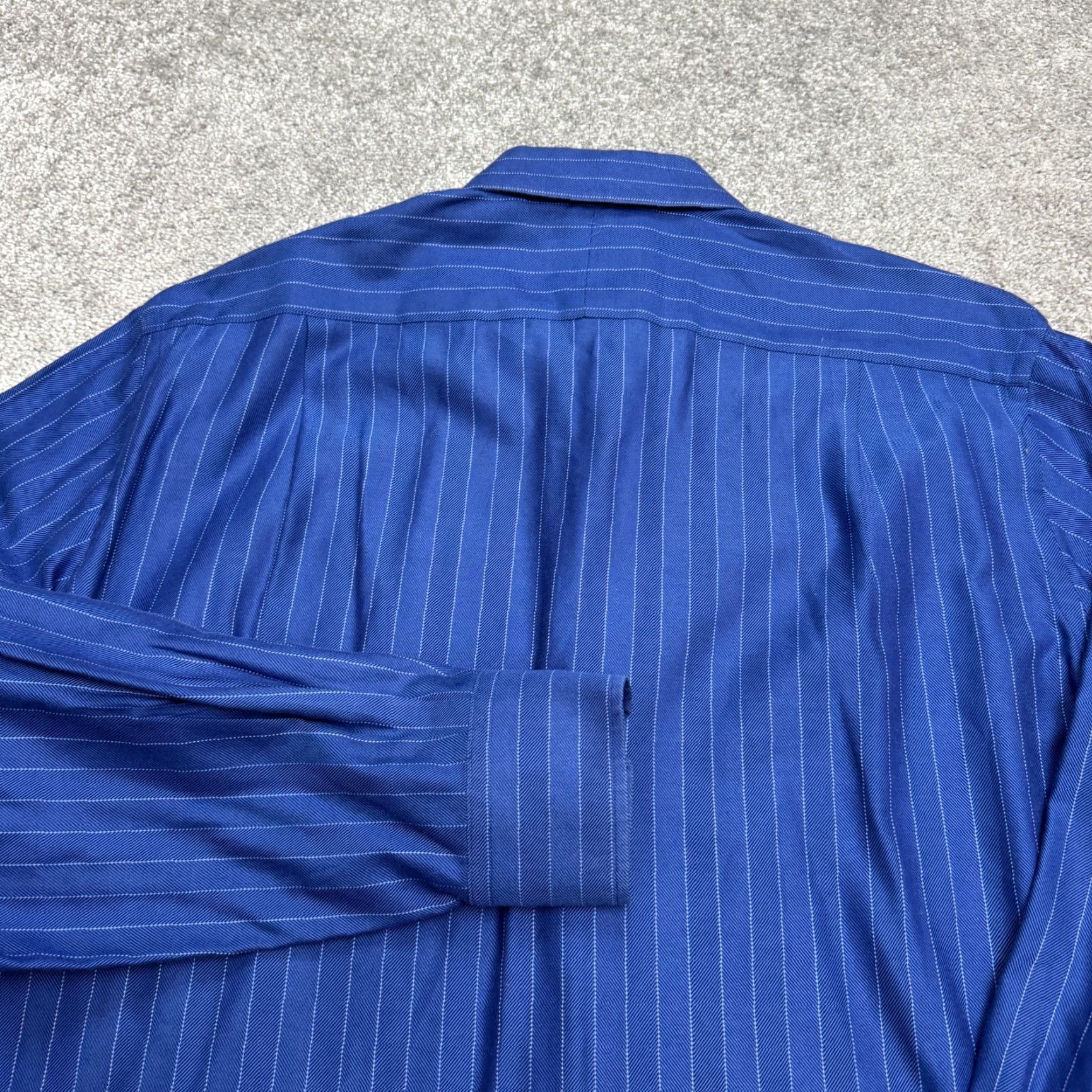 Tommy Bahama VINTAGE Tommy Bahama Button-Up Shirt Mens Regular Blue Striped Herringbone Classic 16.5 34/35 SS? Size US S / EU 44-46 / 1 - 4 Thumbnail