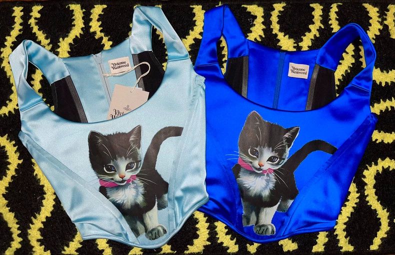Vivienne Westwood Vivienne Westwood sizeUK10/US6 Dark blue kitten bra Size S / US 4 / IT 40 - 7 Thumbnail