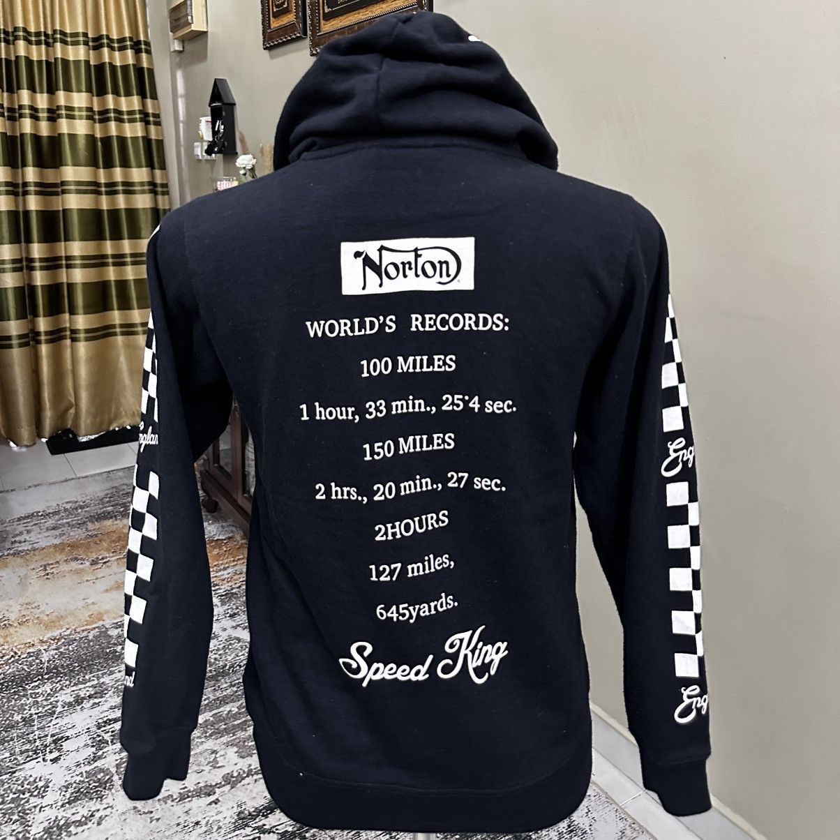 Norton Vintage Norton Big Logo Hoodie Size US M / EU 48-50 / 2 - 2 Thumbnail