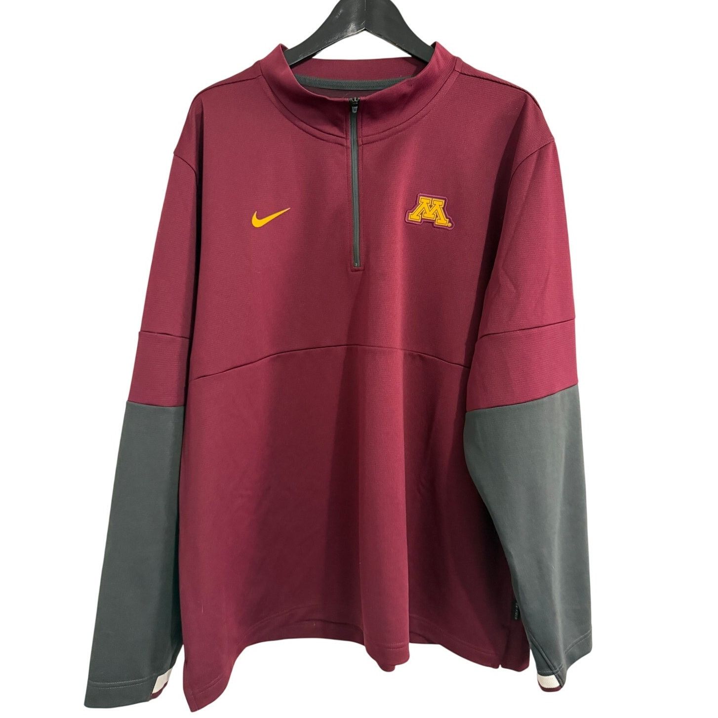 Nike Minnesota Gophers Maroon and Gray Nike 1/4-Zip Size XXL Size US XXL / EU 58 / 5 - 1 Thumbnail