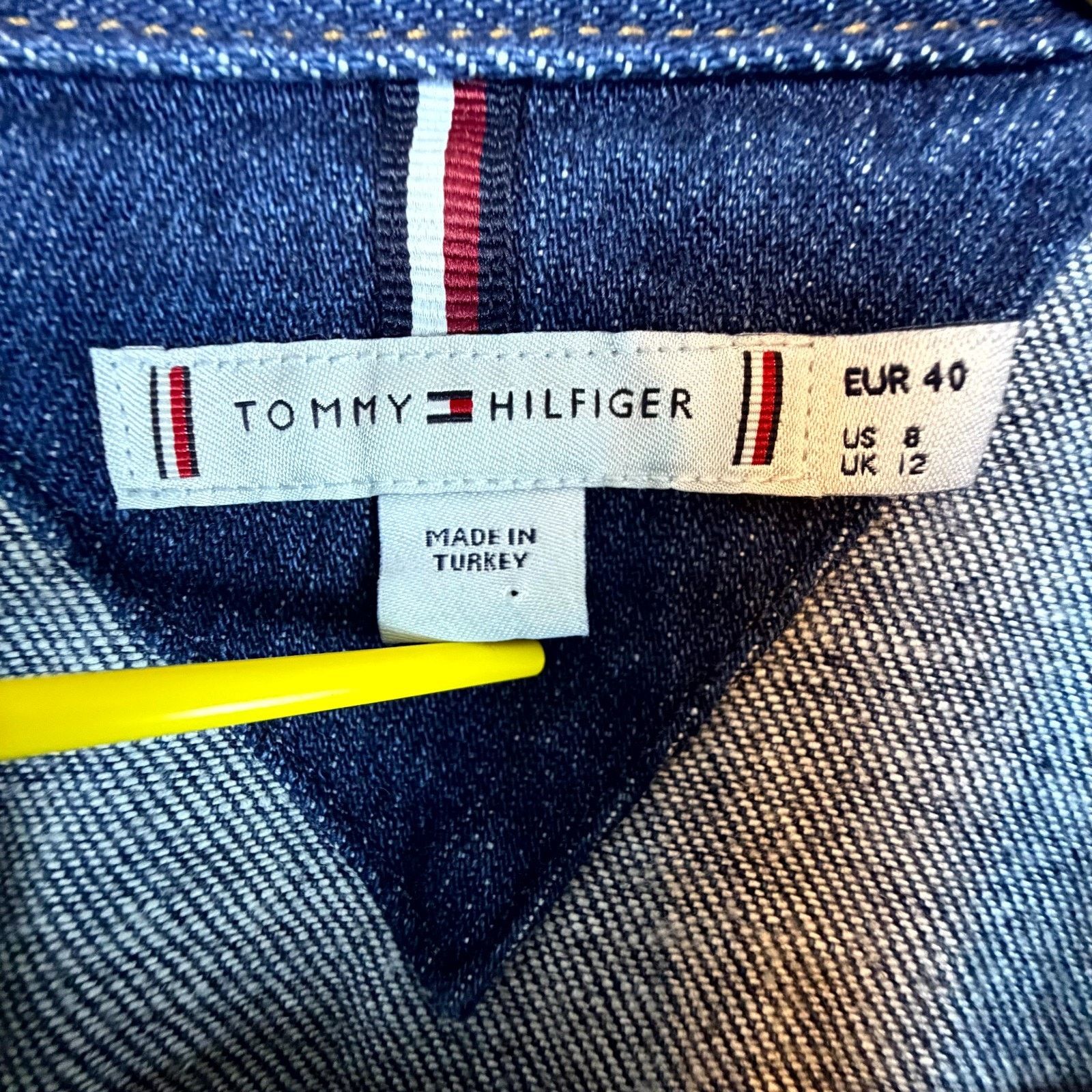 Tommy Hilfiger Tommy Hilfiger Shirtdress 8 Blue Denim Western Oversized Y2K Size M / US 6-8 / IT 42-44 - 5 Thumbnail