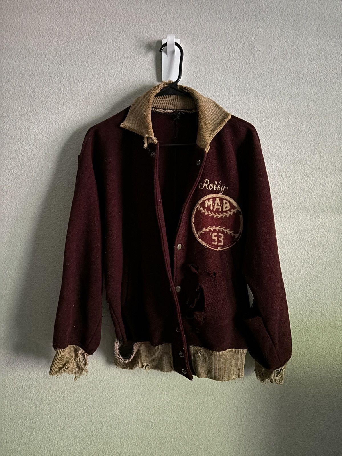Vintage True Vintage 50s Butwin Thrashed Varsity Jacket Size US XL / EU 56 / 4 - 10 Thumbnail
