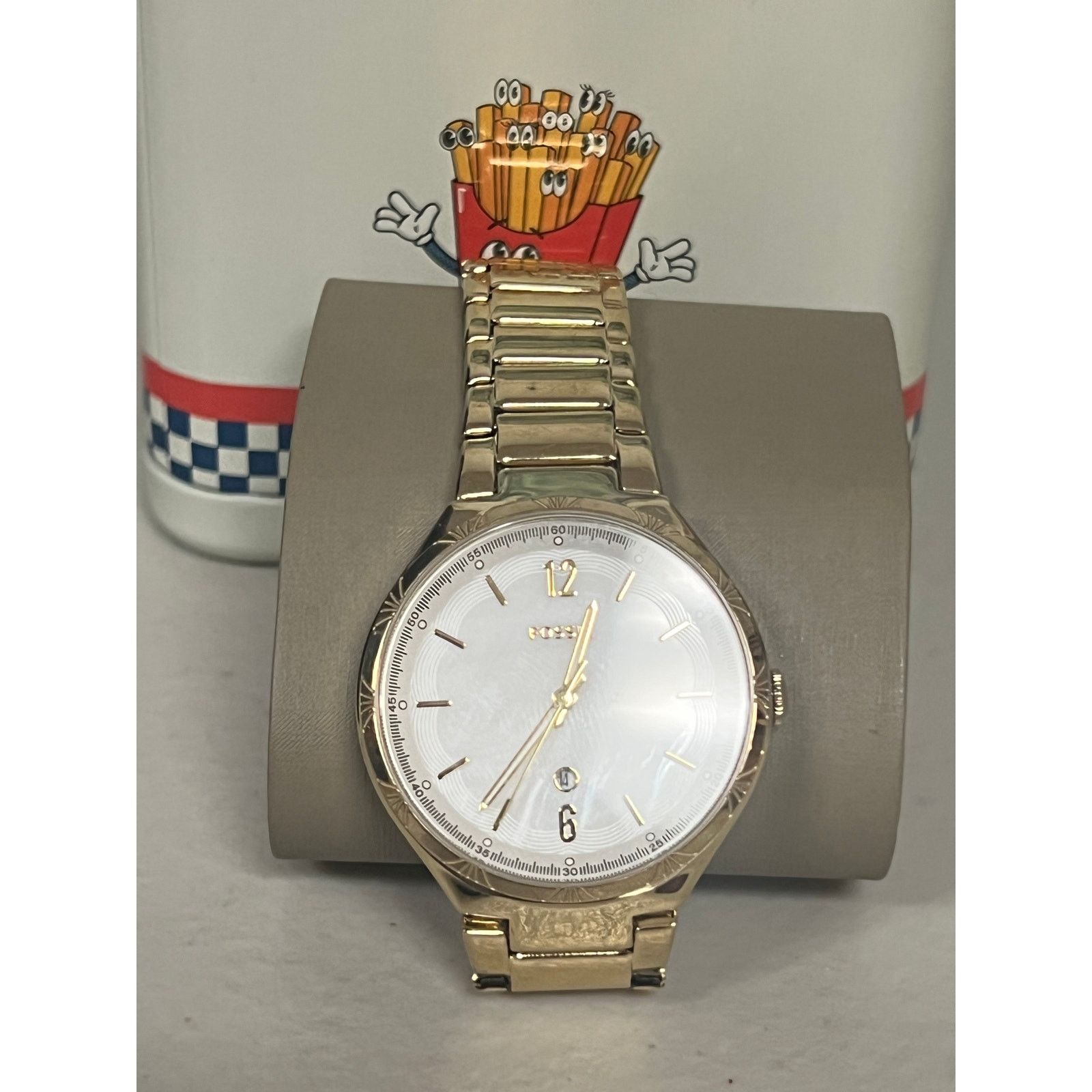 Fossil Fossil BQ3740 Ashtyn Date Gold-Tone Stainless Steel Watch Size ONE SIZE - 1 Thumbnail