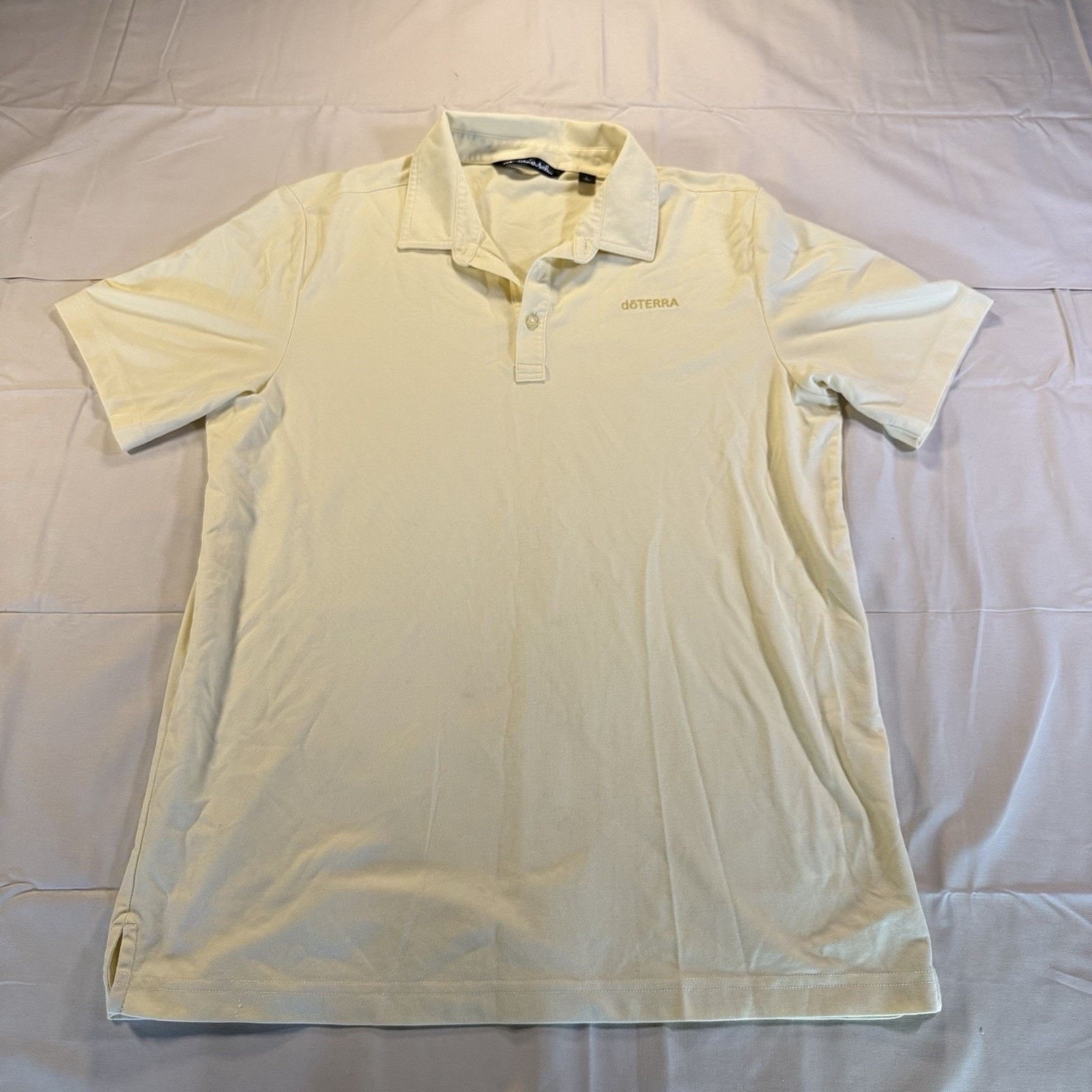 TravisMathew Travis Mathew doTERRA Performance Polo Mens Large Yellow Size US L / EU 52-54 / 3 - 2 Thumbnail