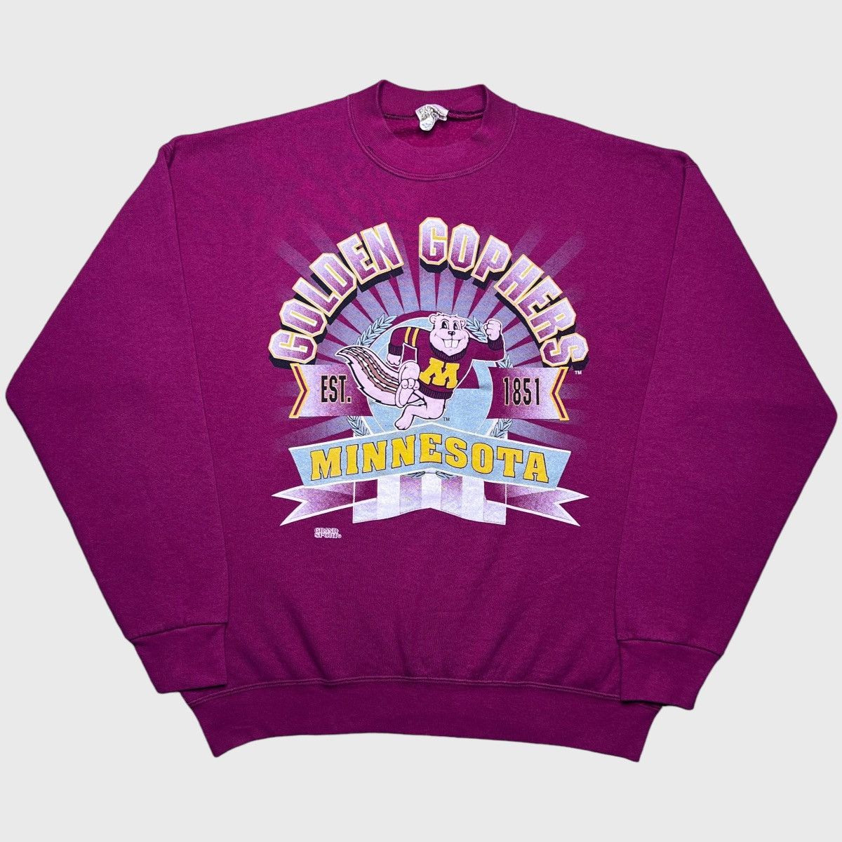 NCAA × Vintage 90s NCAA Minnesota Golden Gophers Spell Out 3D Sweatshirt Size US XL / EU 56 / 4 - 1 Thumbnail