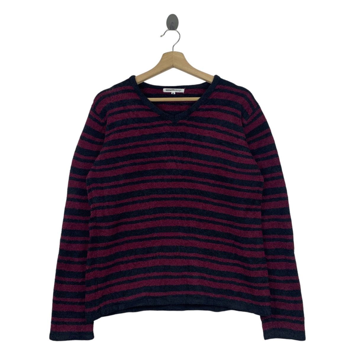 Japanese Brand × semanticdesign SEMANTIC DESIGN Japanese Brand Stripes T-Shirt Long Sleeve Size US M / EU 48-50 / 2 - 1 Thumbnail