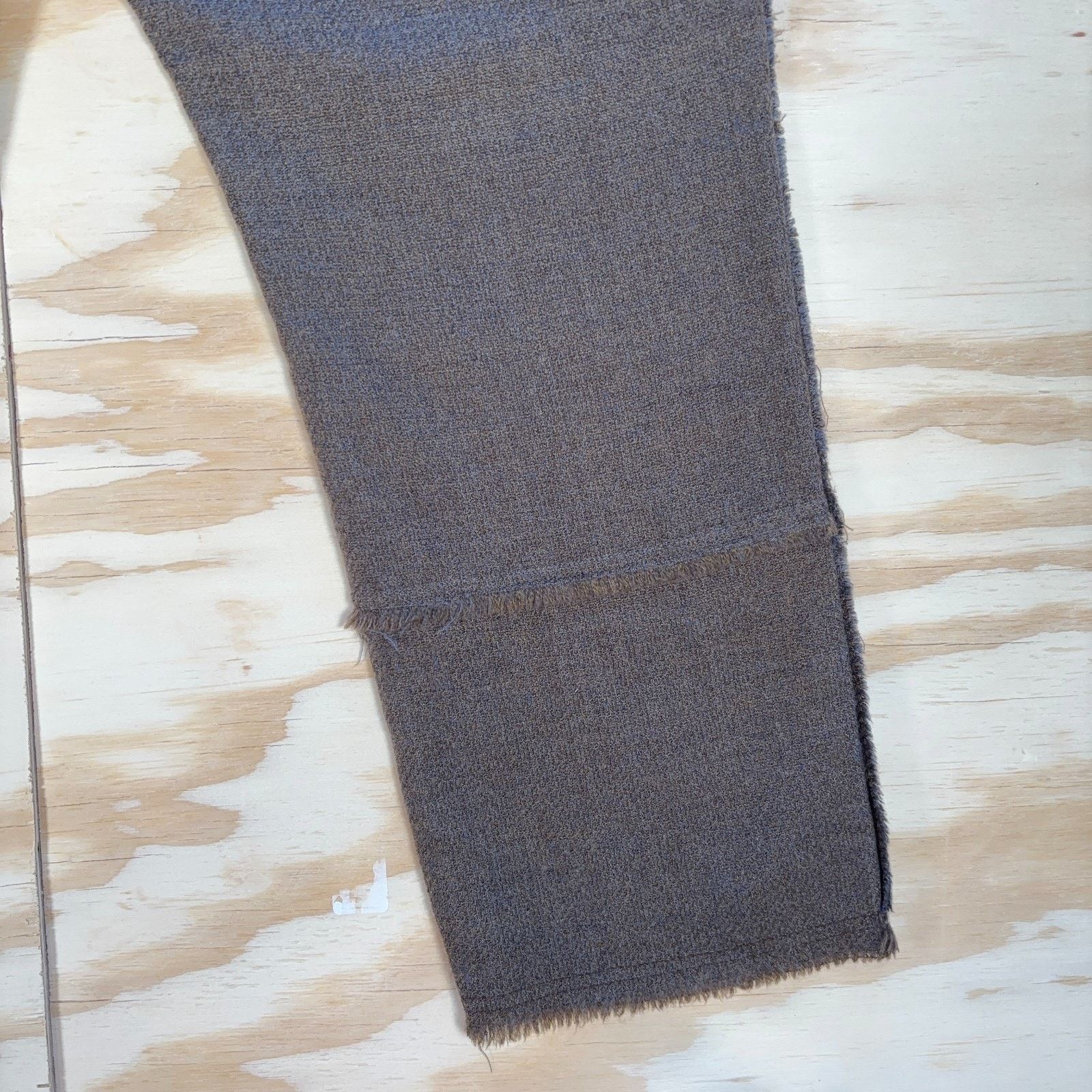 Other Rutzou Wool Fringe Pants Womens EU 40 Brown Tweed Cropped Size 30" / US 8 / IT 44 - 9 Thumbnail