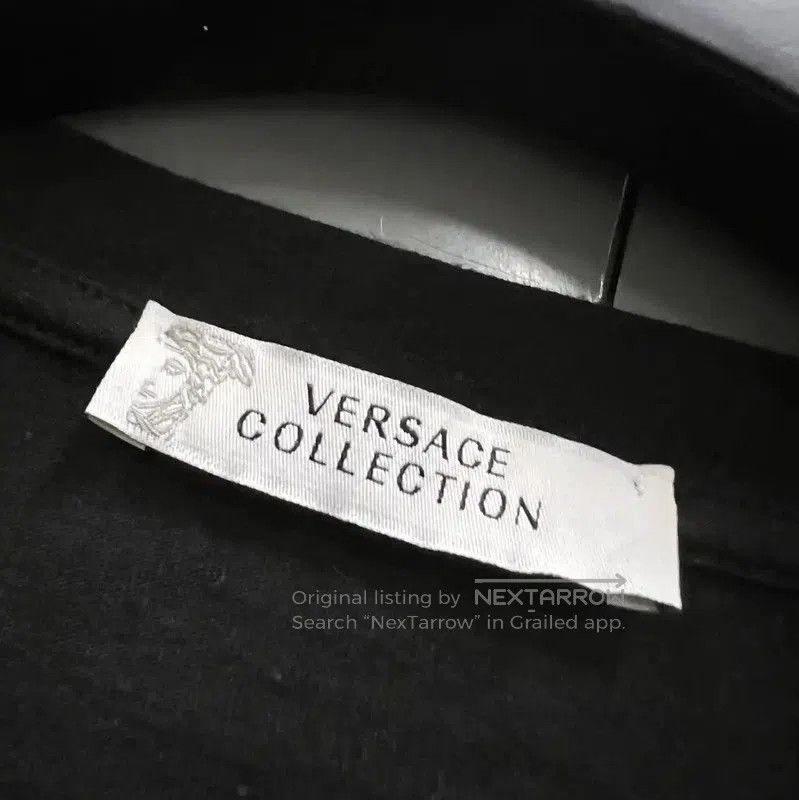 Versace Versace Black Cotton Short Sleeve T-Shirt . Size M / US 6-8 / IT 42-44 - 2 Thumbnail