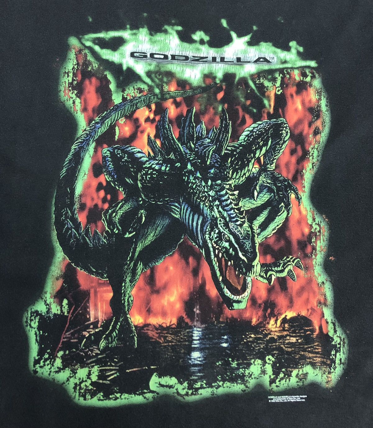 Vintage Vintage Cronies Godzilla T-Shirt Size US XL / EU 56 / 4 - 3 Thumbnail