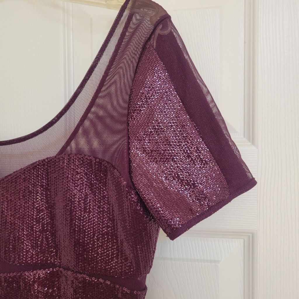 Other BCBGMAXAZRIA - Large Barlow Mulberry Dress Purple Size L / US 10 / IT 46 - 8 Thumbnail