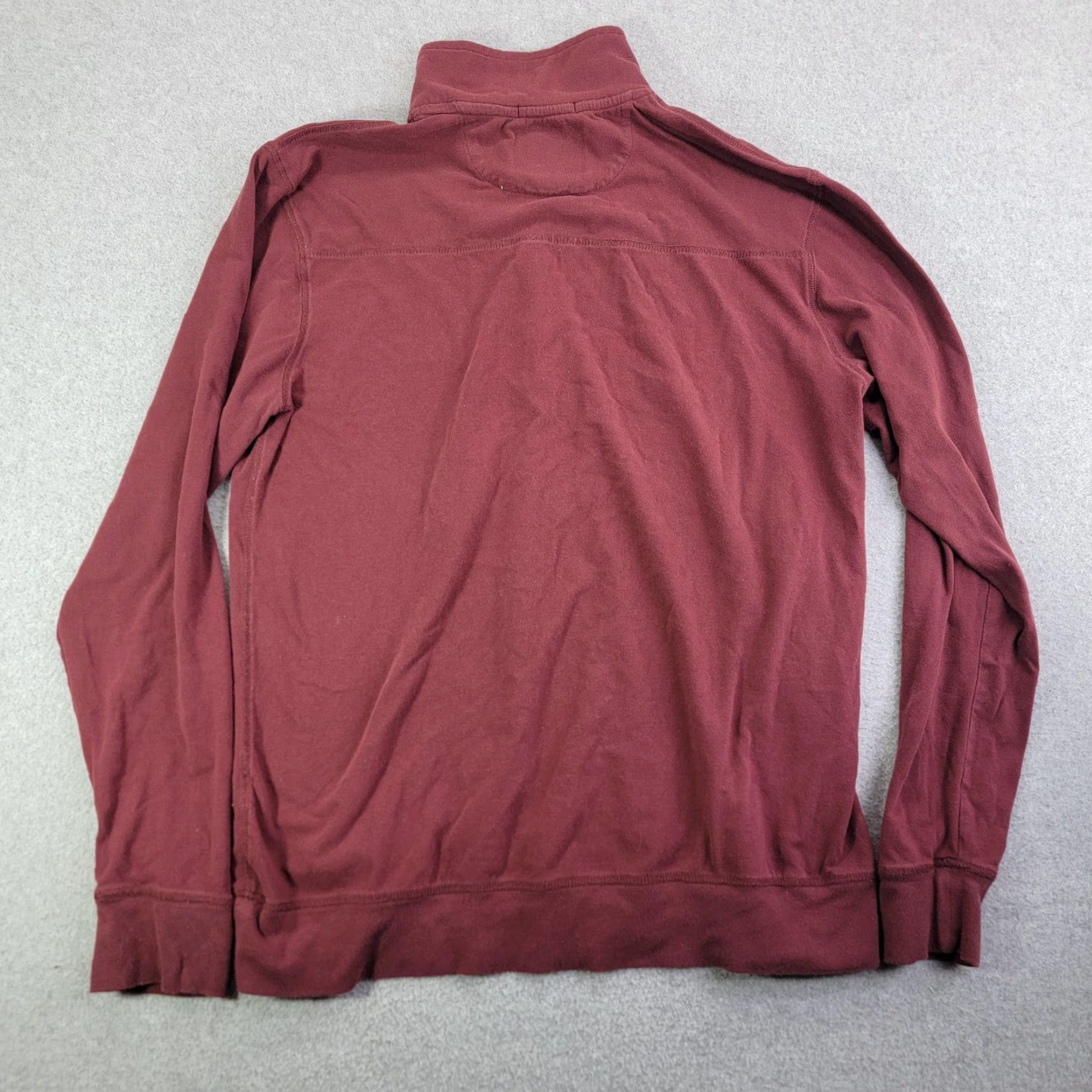 Lucky Brand Lucky Brand Sweatshirt Mens Large Red Mock Neck Snap Henley Saturday Stretch Size US L / EU 52-54 / 3 - 5 Thumbnail