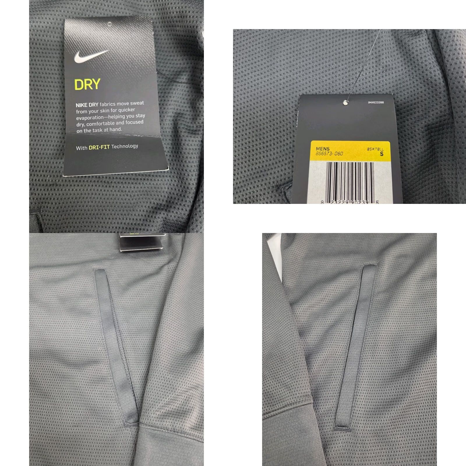 Nike Nike Dri-Fit Jacket Long Sleeve Full Zip Mens S Gray Basketball Jerseys? Size US S / EU 44-46 / 1 - 8 Thumbnail