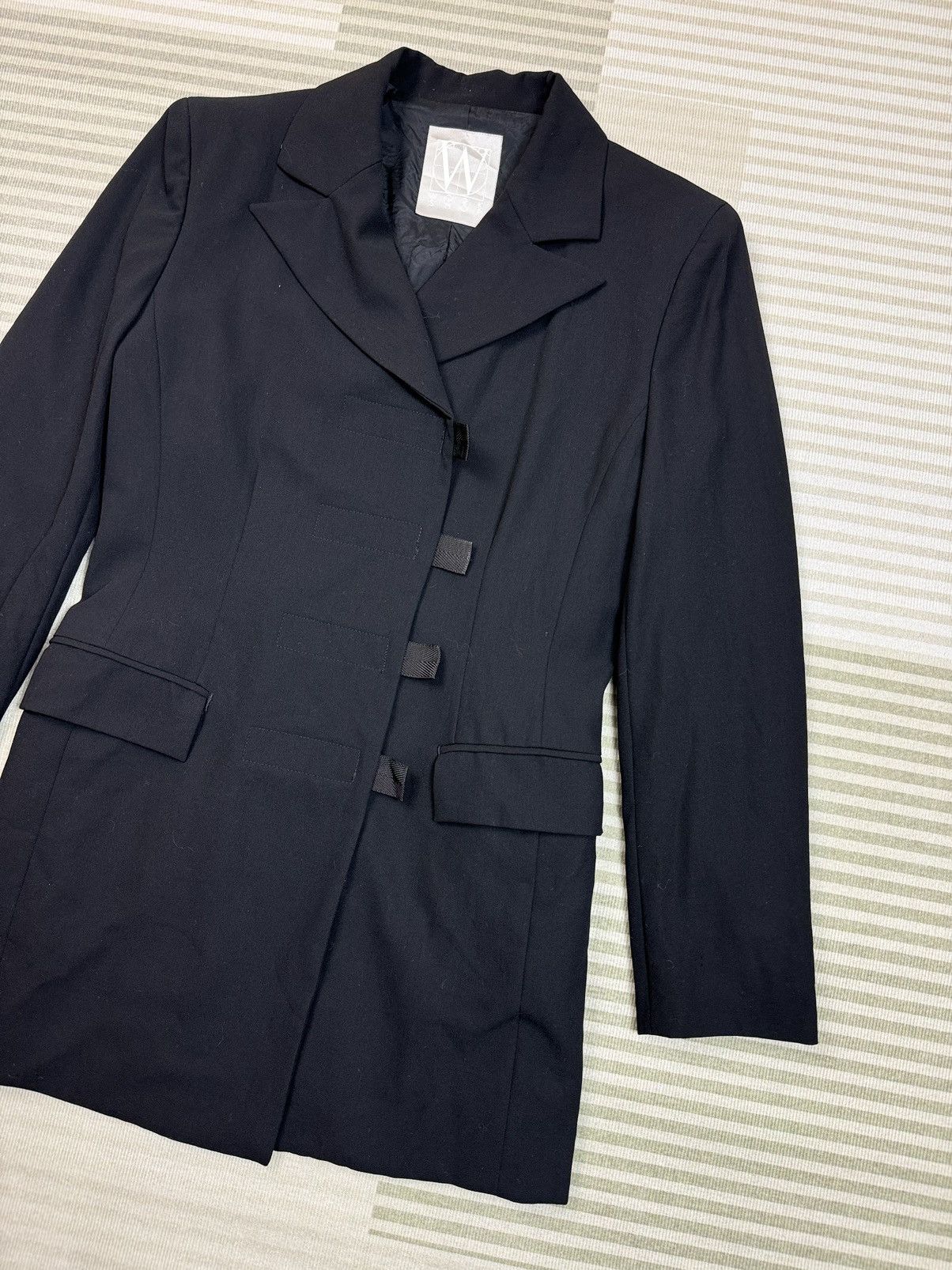 Yohji Yamamoto WorkShop By Yohji Yamamoto Women Blazer Size 36S - 3 Thumbnail