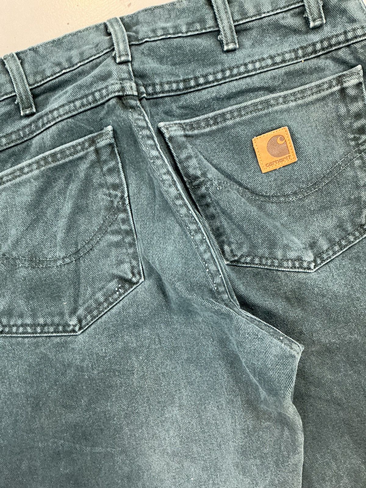 Carhartt × Vintage Vintage rare Carhartt b136 GRE carpenter denim Size US 34 / EU 50 - 9 Thumbnail