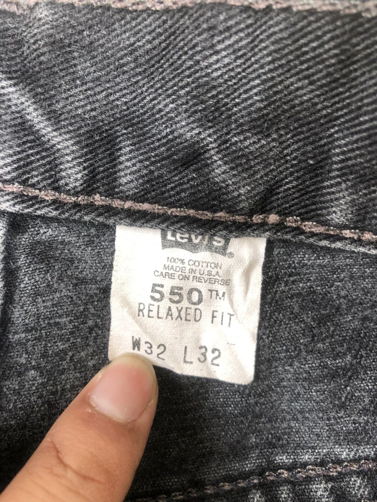 Levi's Y2k Levi’s 550 Distressed Jeans Relaxed Fit Size US 31 - 21 Thumbnail