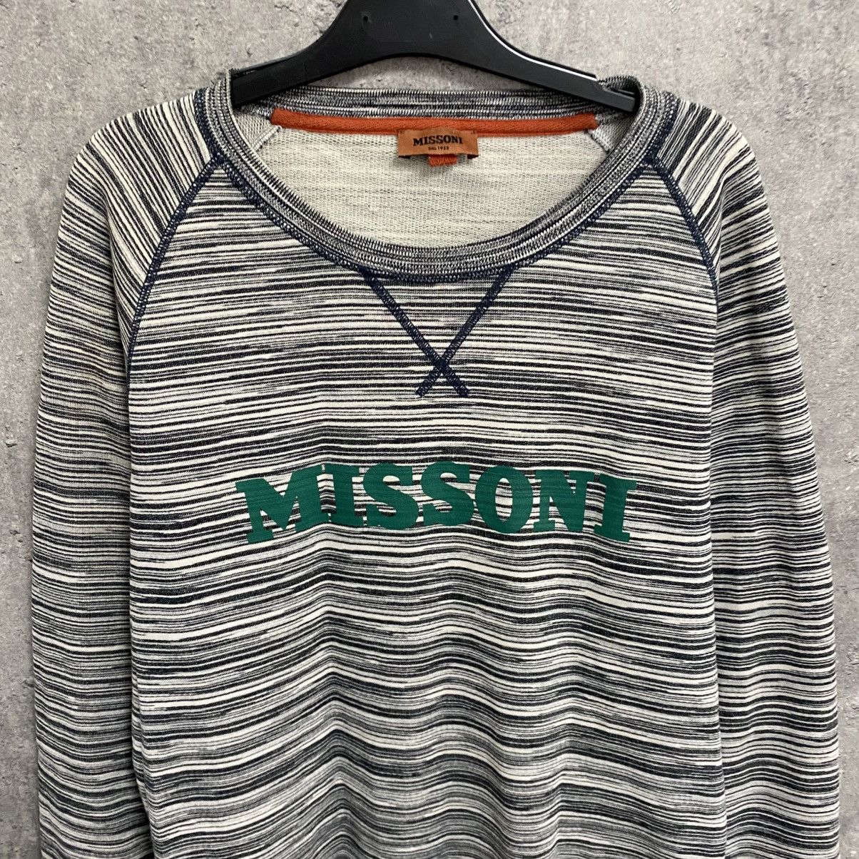 Missoni Missoni Striped Sweatshirt Big Logo Size US M / EU 48-50 / 2 - 5 Thumbnail