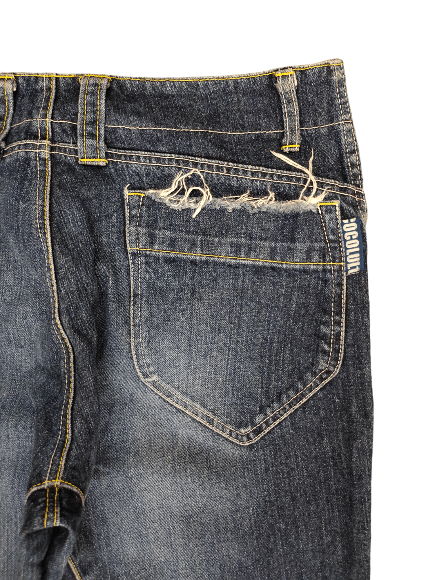 Comme des Garcons × Undercover Loose Jeans Cocolulu Spell Out Wide Leg Denim Y2k Jnco Size US 31 - 12 Thumbnail