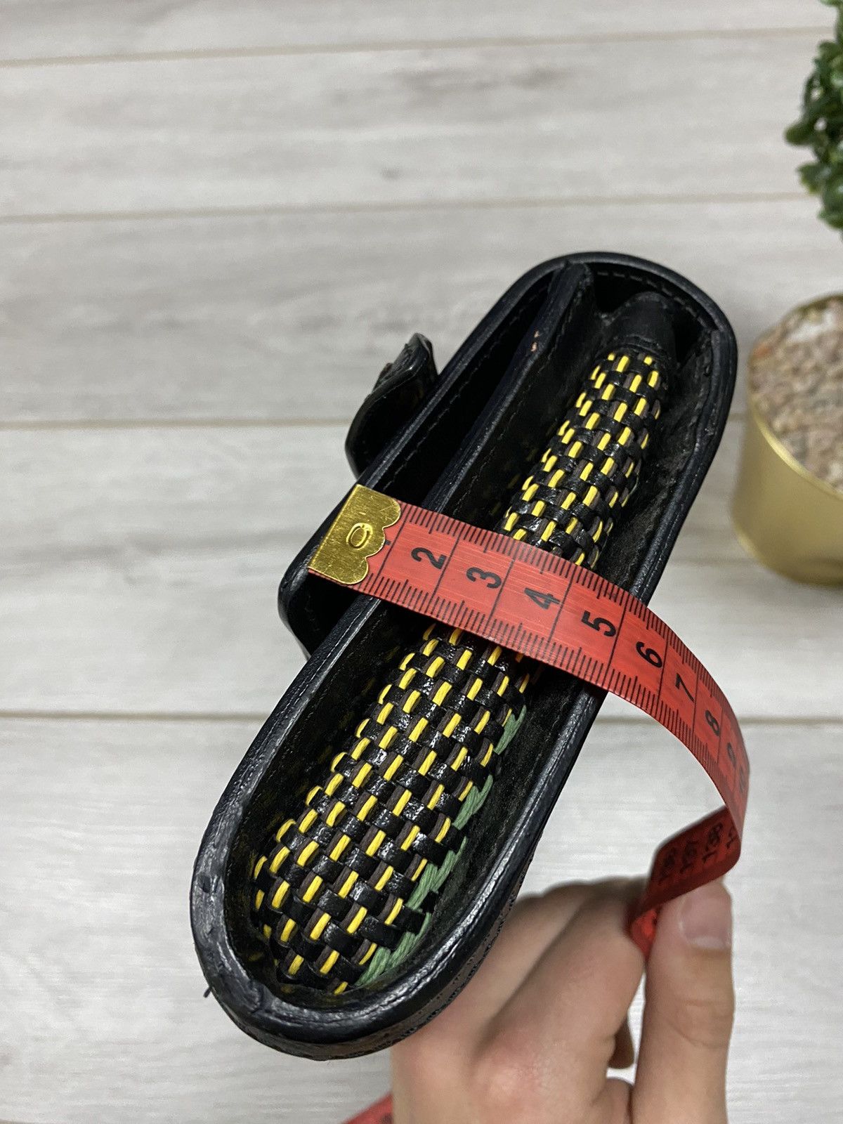Burberry Prorsum Burberry buffalo leather woven raffia flap clutch Size ONE SIZE - 17 Thumbnail