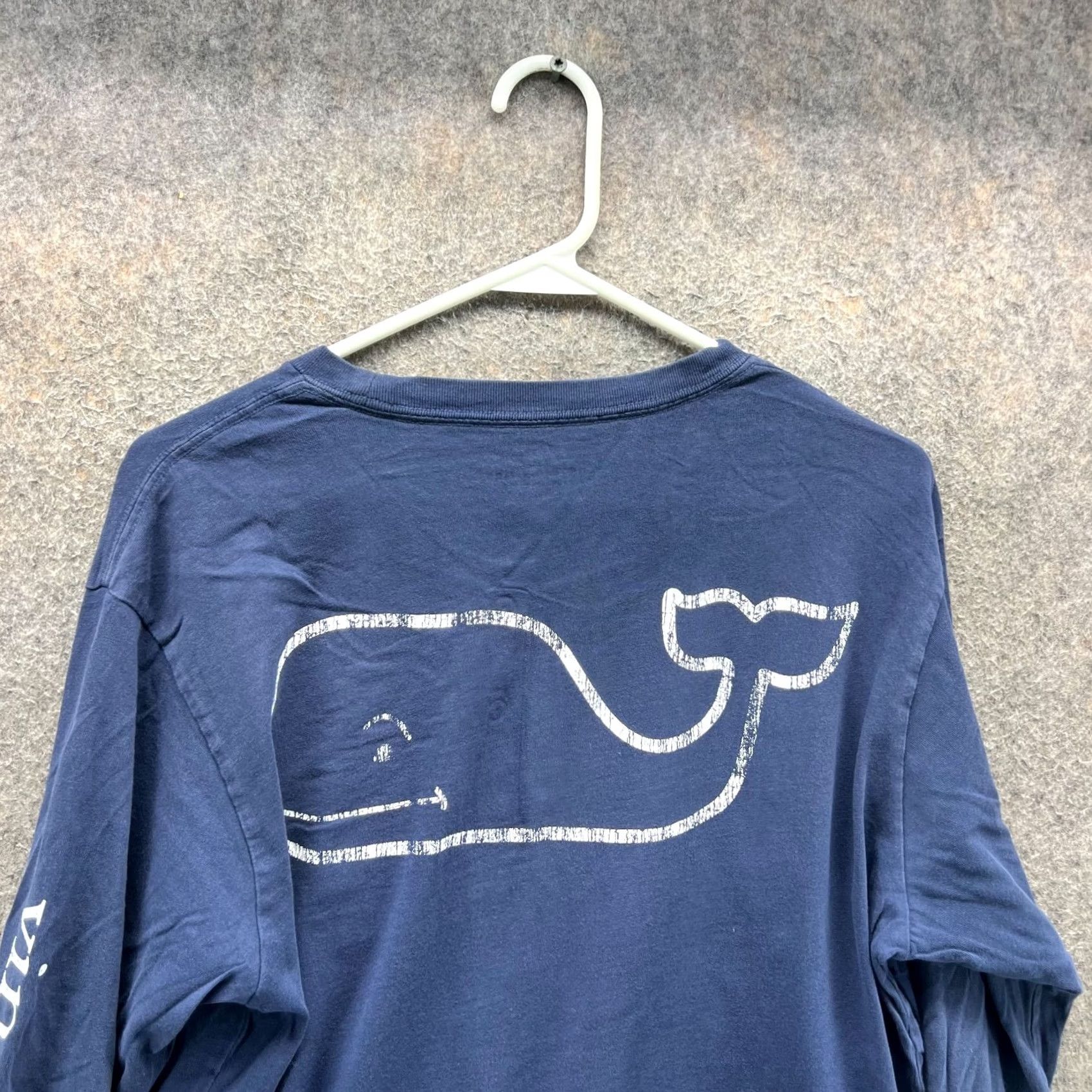 Vineyard Vines Vineyard Vines Shirt Mens Small Navy Blue Long Sleeve Whale Logo Pocket Tee Size US S / EU 44-46 / 1 - 2 Thumbnail