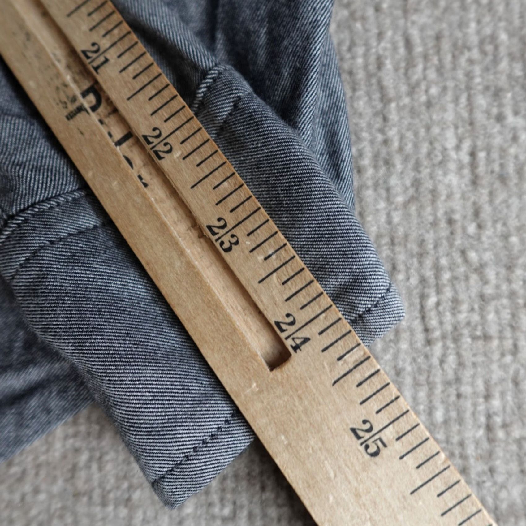 Gustin Gustin Mens Shirt Medium Gray Chambray Made in USA Size US M / EU 48-50 / 2 - 4 Thumbnail