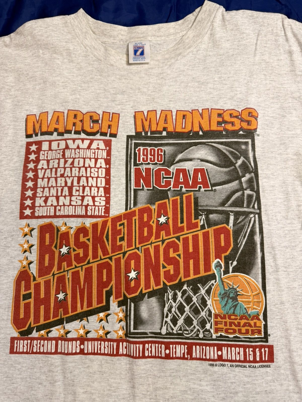 Logo 7 Vintage march madness ncaa basketball short size XL Size US XL / EU 56 / 4 - 3 Thumbnail