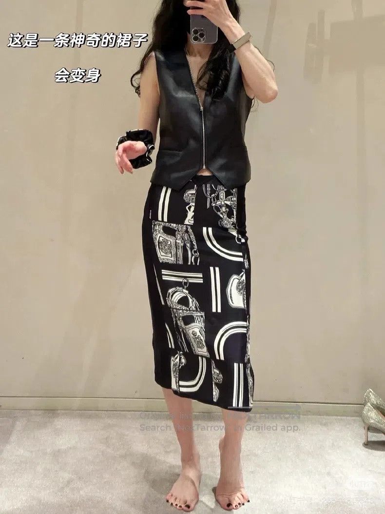 Hermes Hermes Printed Skirt Size 42" / US 20 - 6 Thumbnail