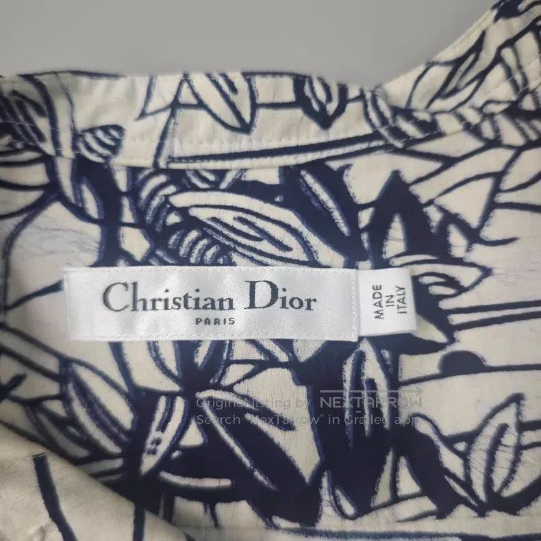 Dior Dior Blue embroidered bee plant bird pattern shirt Size XS / US 0-2 / IT 36-38 - 5 Thumbnail