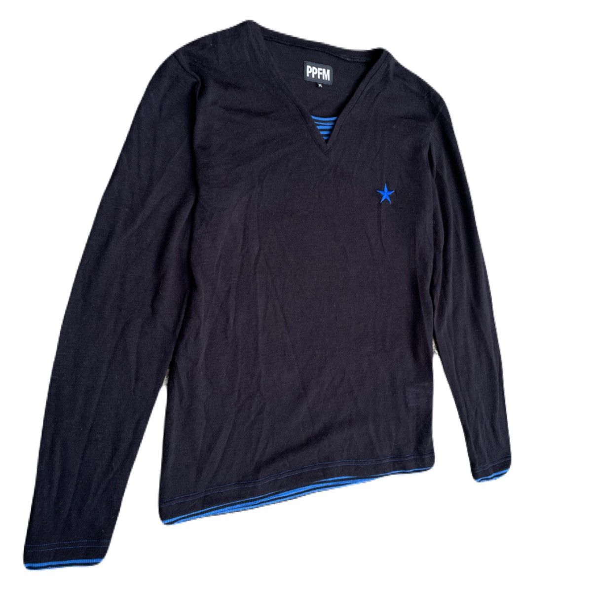 If Six Was Nine 2000s PPFM Layered Star V-neck Summer Knit Japanese archive Size US S / EU 44-46 / 1 - 3 Thumbnail