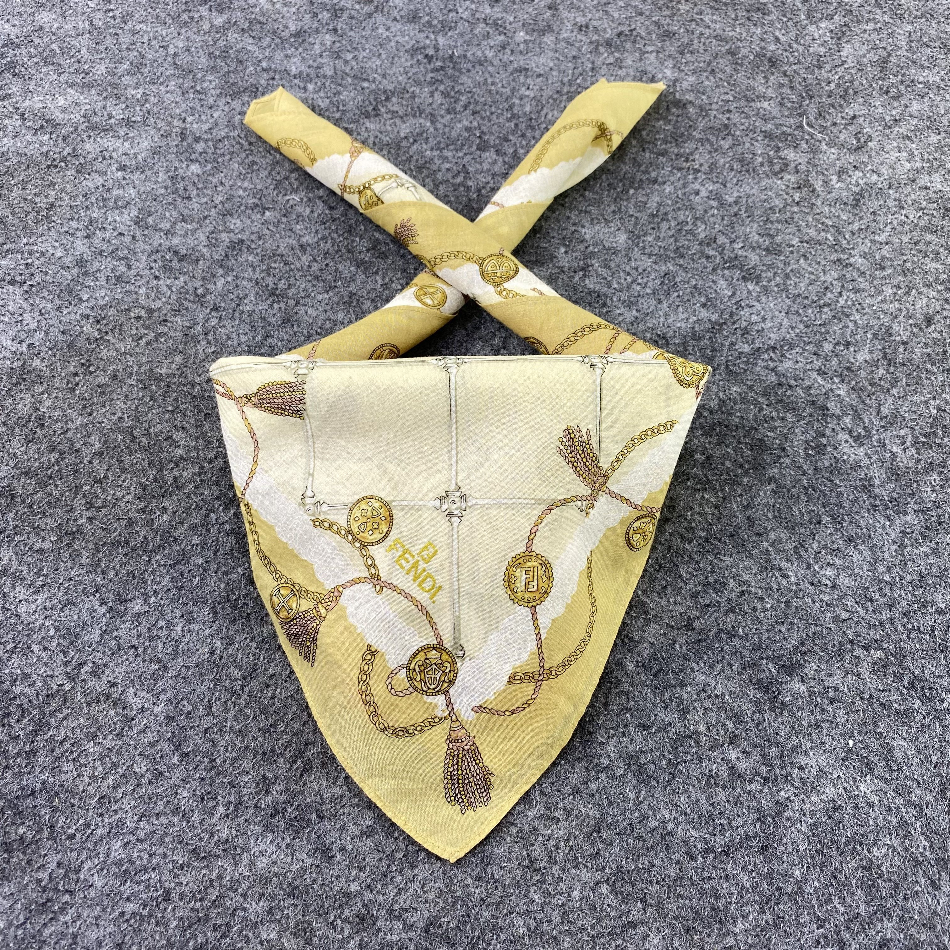 Designer Fendi Handkerchief / Bandana / Neckerchief-B814 Size ONE SIZE - 2 Thumbnail