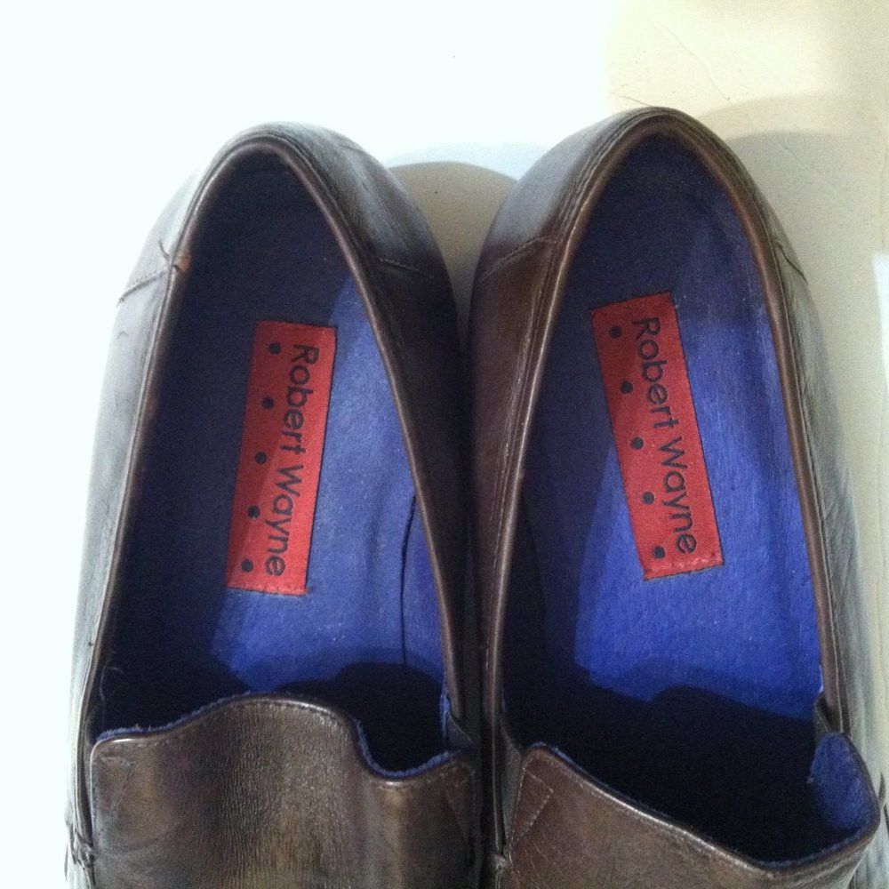 Robert Wayne ROBERT WAYNE MENS BROWN LEATHER DRESS SHOES SIZE: 9.5M Size US 9.5 / EU 42-43 - 3 Thumbnail