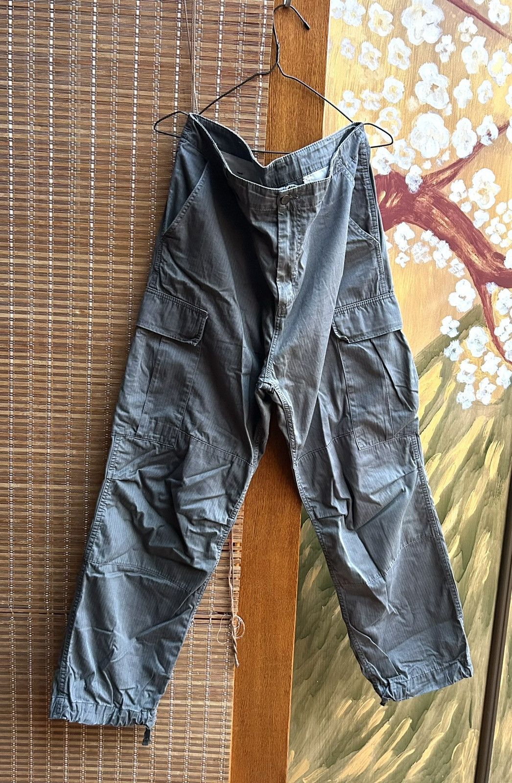 Carhartt Vintage Carhartt Cotton Twill Gray Cargo Pants Size 33x32 Size US 33 - 1 Thumbnail