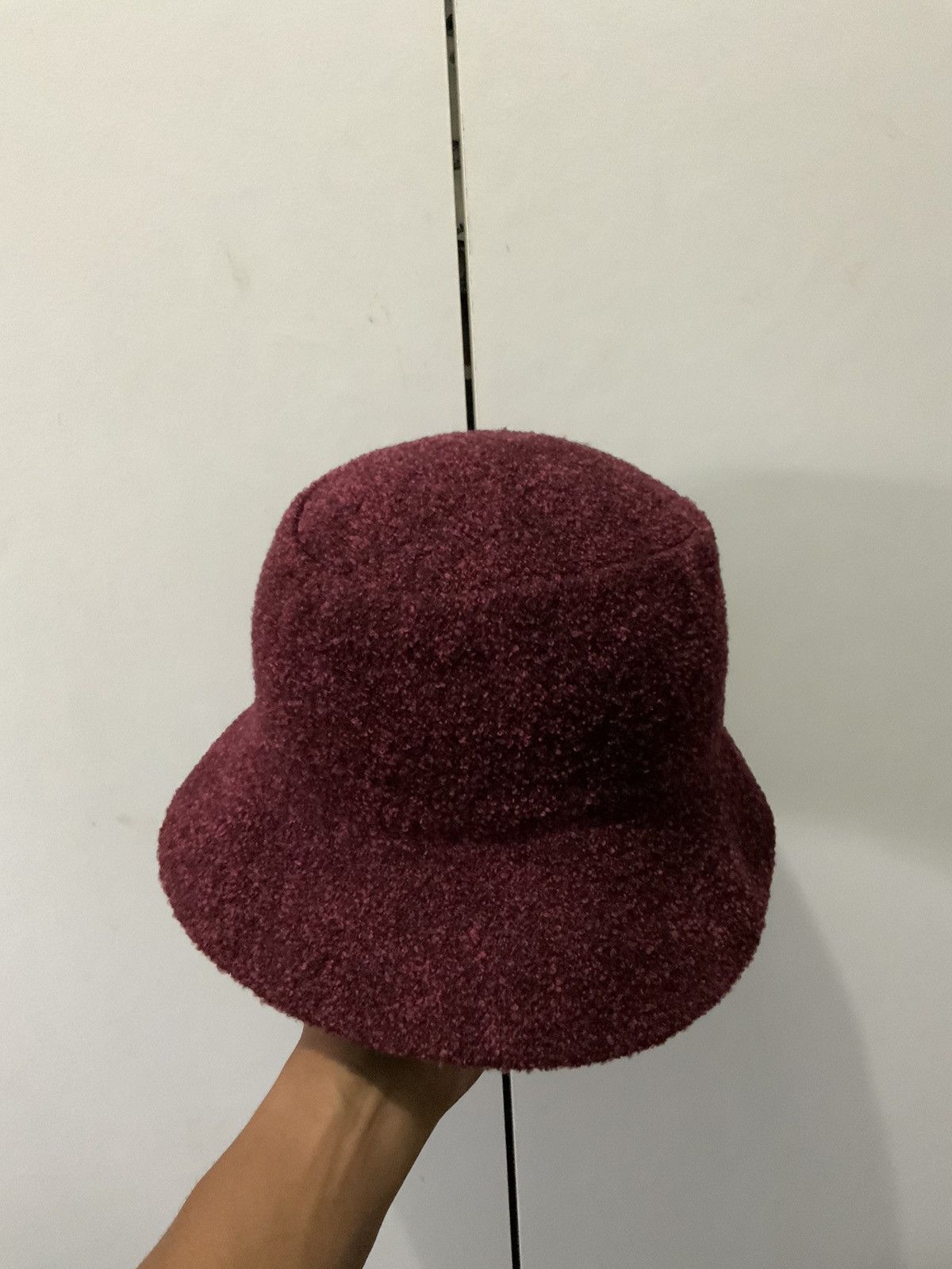 Japanese Brand Maroon Unbranded Japan Made Mohair Hat Size ONE SIZE - 1 Thumbnail