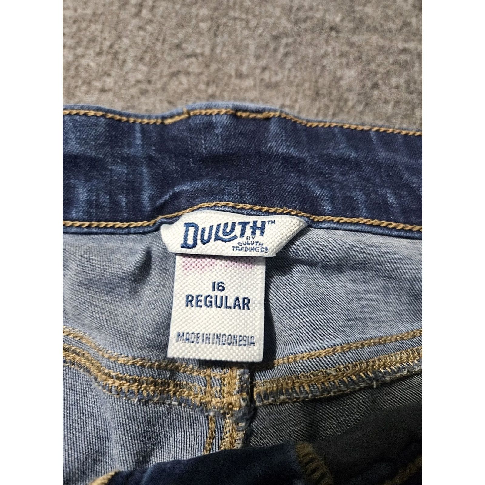 Vintage Duluth Jeans Skinny Ankle Women's 16 Regular High Rise Blue Stretch Denim 5-Pocket Zipper Button Woman Clothing Size 38" / US 16 / IT 52 - 2 Thumbnail
